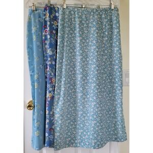 Christopher & Banks Skirts Size 12 Lot Of 3 Blue Floral  Zip Up